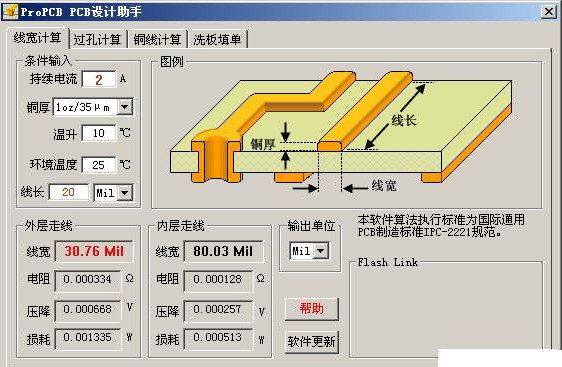 roPCB PCB设计助手(计算PCB线宽线长过孔铜