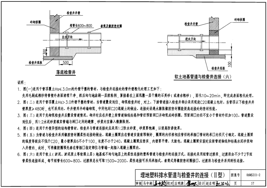 06ms201-2埋地塑料排水管道施工图集pdf格式【高清免费版】