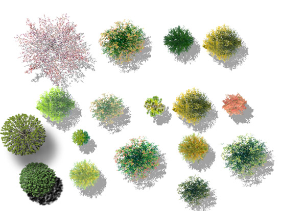 树素材psd|清新立体树平面素材psd格式免费版