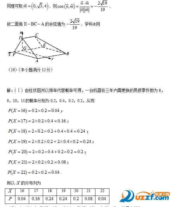 2016广东高考理科数学试题及答案|2016年广东